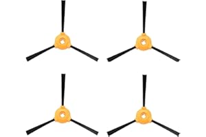 MIRTUX Kit de 4 cepillos Laterales para Conga Excellence 990 y Slim 890. Pack de 4 x Cepillo Lateral para aspiradora Robot cecotec Conga