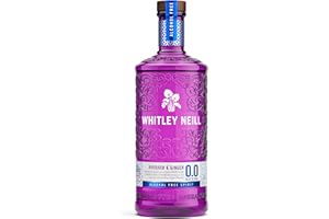 Whitley Neill Rhubarb & Ginger Alcohol Free 0.0% Gin 70cl