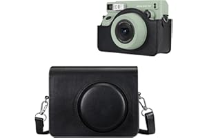 Fintie Etui na aparat fotograficzny Fujifilm Wide 400 - Premium torba podróżna na aparat etui ochronne ze zdejmowanym paskiem, czarny, czarny, Wide 400 Case