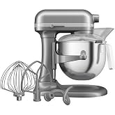 KitchenAid Heavy Duty 6.6L Kneader Blender, All Metal Gears, 11 Speeds, Soft Start, Overheat Cutting, 3 Point Bowl, Contour S