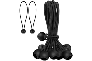 SEPGLITTER Spanngummis mit Kugel Planenspanner, 30 Stück 20 cm Schwarze Robuste Gummispanner Zeltgummis zum Festzurren von Planen, Überdachungen, Campingzelten, Ladungshaltedrähten, Schläuchen
