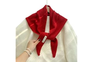 Bafiwu Knitted Triangular Scarf for Women, Neck Scarf for Women,Headscarf Knitted Scarf Multi-Functional Warm Knitted Scarf