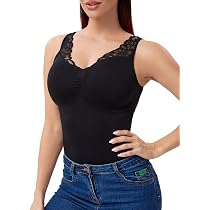 Women's Shapewear Tank Top With Built-In Bra - Tummy Control Camisole For Slimming & Comfort