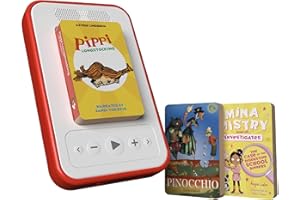Voxblock - Screen Free Audio Player for Kids - Voxblock Starter Pack - Red - Ages 3-12+ - AudioBooks for Early Listeners - Kids Book Bundle - Rechargeable - Long Battery Life - Connectivity Free