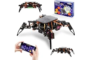 ACEBOTT STEM Robotvetenskapskit för vuxna, ESP8266 Spindelrobot byggsats, app fjärrkontroll, rolig pedagogisk leksak för 12+ år gamla barn, flickor