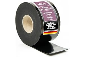 sarian Gummistreifen - Stärke 5 mm in verschiedenen Größen wählbar Gummi-Matte-Platte Vollgummi Schürfleiste Hartgummi 1000mm x 40mm x 5mm