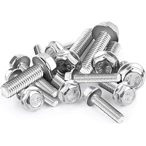 Juego De Pernos Hexagonales, 20 Piezas, Perno De Brida Hexagonal, Perno De Brida Hexagonal Perno De Brida Hexagonal Tornillo Hexagonal Largo Funcionalidad Versatil