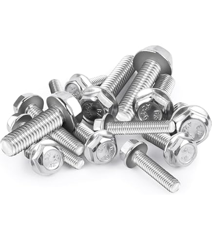 Viti A Testa Esagonale A Base In Acciaio Inox A2 DIN 6921 (M6x35) X20 - Foto 3