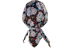 topt banda bandana tete de mort rose noir mexicain sugar skull coton homme femme serre tete
