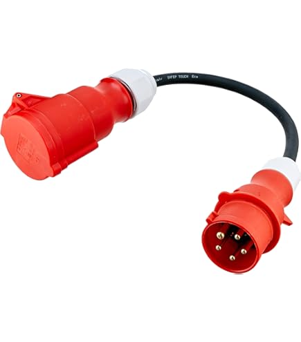 16A 5-polig naar 32A 5-polig CEE adapter | Krachtstroom verloopkabel