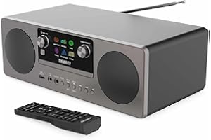 Radio Internet Wifi con radio DAB+ | Stereo Casa Bluetooth e Wifi con Lettore CD | Hi Fi Stereo Casa con Spotify Connect e Podcast | DAB Radio con FM | Majority Humboldt Sistema Hi Fi All In One