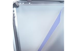 BGF DIN A1 / A1 PLUS (594 mm x 841 mm) / (613 mm x 862 mm) Ersatzfolie Schutzfolie Folie für Kundenstopper Plakatrahmen (2 x A1 594mm x 841mm)