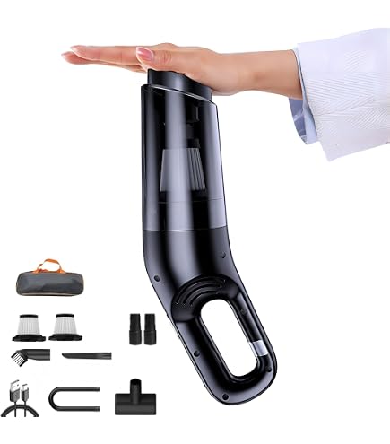 SOONHUA Cordless Handheld Vacuum Cleaner - 15000Pa Powerful Suction, 3-in-1 Car Vac & Air Blower Pump With USB-C Charge