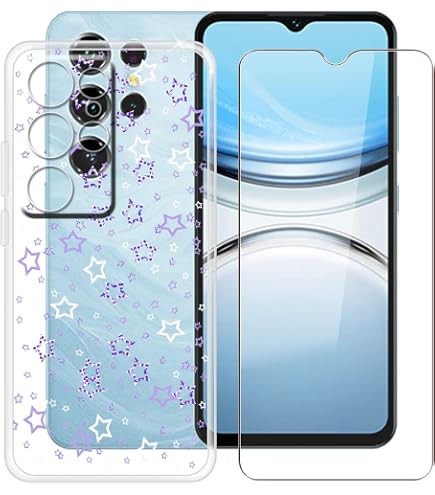 Coque Souple TPU + Verre Trempé Pour Oukitel C2 (6.52 Pouces) - Transparente Et Antichoc