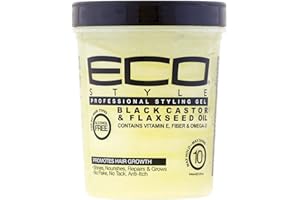 ECO STYLE ECO - Gel tenuta extra, ricino nero e olio di lino, 946 ml