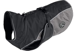 HUNTER Hundemantel UPPSALA COZY, Farbe: anthrazit/grau, wasser- und windabweisend, wärmendes Innenfutter, reflektierend, optimaler Komfort, waschbar bei 30 °C, für kalte Tage, Größe: 40