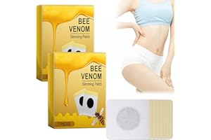 JASUBAI Lukmlca Bienengift-Schlankheitspflaster, Bostore Bienengift-Lymphdrainage- und Schlankheitspflaster, Furzero Bee Venom Detox Schlankheitspflaster, Bienengift Körperformungspflaster (14PCS)