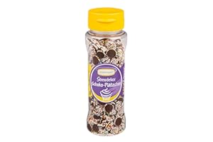 ‎GÜNTHART Günthart BackDecor 1 x Streudekor Schokoplätzchen mit bunten Nonpareilles, in der praktischer 95g Dose, 1er Pack (95 gr)