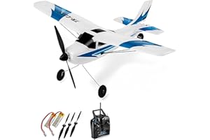 Top Race Avion RC de contrôle à Distance Avions RC à 3 canaux, Grand Cadeau pour Adultes ou Enfants, mis à Niveau avec économiseur d'hélice, télécommandé (TR-C285G)