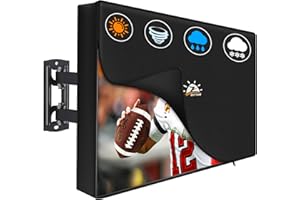 Zettum Funda de TV Plegable para televisores de 40 a 43 Pulgadas – Impermeable y Resistente, Funda Protectora para Pantalla Fabricada en Tela Oxford 600D PU con Cremallera y función abatible