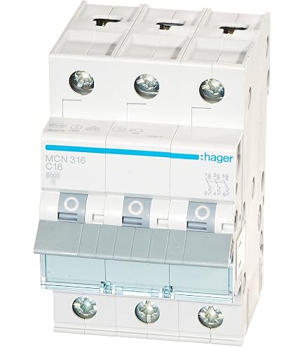 SIEMENS 5SY63207 SENTRON Leitungsschutzschalter – 3-polig, Charakteristik C, 20A, 400V/6kA, Tiefe 70mm – Für Elektroinstallation & Kurzschlussschutz