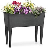 blumfeldt Mammutgrow Hochbeet - Maße: 76 x 65 x 37 cm (BxHxT), extra leicht, UV- und Frostschutz, Nahtlose Fertigung, Duramix