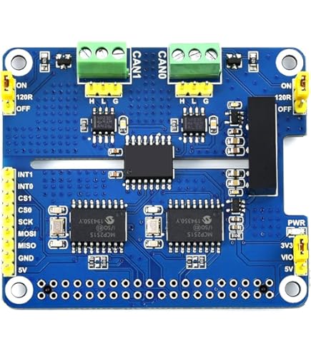 Waveshare 2-Channel Isolated RS232 HAT For Raspberry Pi - SC16IS752+SP3232 With Protection Circuits