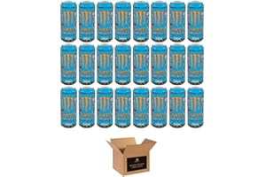 SHOPIOR Monster Energy Drink Flavours | Juiced, Zero Sugar, Ultra, Monarch, Fiesta Mango, Strawberry Dreams, VR46, Punch | High Caffeine Sports Energy Drink | 500ml (Pack 24, Mango Loco)