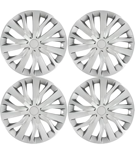 PEU49116 -Zwarte Wieldoppen 16 inch Peugeot wieldoppen Zwart (Merklogo set