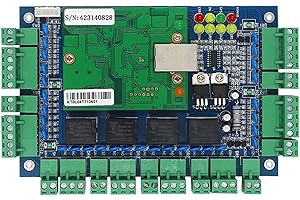 GODELY Pannello di Controllo di Accesso Della Porta di Wiegand Professionale, Sistema di Entrata Della Carta Chiave, Pannello di Controllo di Accesso Della Rete di 32 bit TCP/IP 4 Porte con il Software