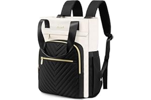 LOVEVOOK Laptop Rucksack Damen Elegant 15.6 Zoll 2 in 1 Handtasche Wasserdicht Schulrucksack Mädchen Teenager mit Laptopfach Backpack Women Casual Daypacks für Uni Schule Reise Arbeit