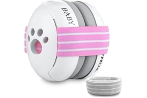 ZOHAN 001 Casque Anti Bruit Bébé, Protection Auditive Confortable pour Bébés Jusqu'à 36 mois, Certifié CE - SNR 23dB pour Les fêtes, voyages, feux d'artifice, Concert