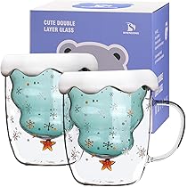 Tazza Gatto In Vetro Doppia Parete - Isolante Per Caffè E Bevande | Design Carino, Regalo Ideale - Foto 3