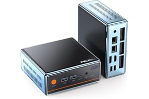 PELADN WO4 Mini PC, AMD Ryzen5 5500U (6C/12T bis zu 4.0Ghz), 16GB DDR4 3200MHz, 512GB NVME SSD Desktop Computer, Triple Output/WiFi6/BT5.2/DP1.4/HDMI2.0/USB3.2/Win11 Pro für Gaming/Büro/Zuhause