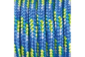 PARACORD PLANET Paracord 2 mm x 50 m Colour Mix Blue Light Green White