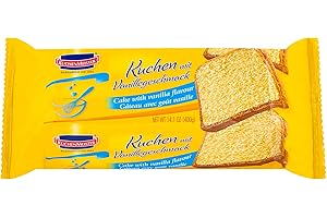 KUCHEN MEISTER KuchenMeister Kuchen mit Vanille Geschmack 400g | Der Klassiker | saftig lockerer Vanillekuchen | perfekter Genussmoment | (1 x 400g)