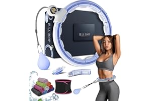 ACTIVE 100 Smart Weighted Hula Ring Hoops, Hula Circle Detachable Fitness Ring with 360 Degree Auto-Spinning Ball Massage, Gymnastics, Adult Fitness for Weight Loss