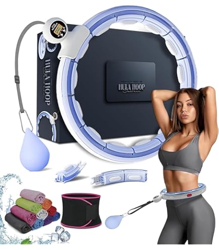Cozylady Smart Hula Hoop Reifen Mit LED-Licht - Verstellbar Für Erwachsene