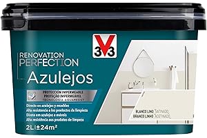 V33 Esmalte Renovation Perfection Azulejos Blanco Lino Satinado 2L