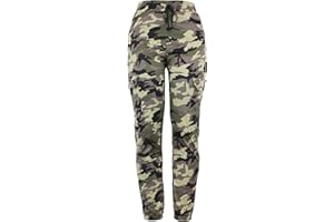 Barfly Fashion New Ladies Cargo Combat Stretch Casual Trousers Womens Slim Fit Sport Jogger