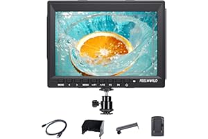 ‎FEELWORLD FEELWORLD FW759 7 Zoll Kamera DSLR Field Monitor Camera Full HD Focus Video Assist 1280x800 IPS mit 4K HDMI Input Output【Unterstützt die deutsche Spracheinstellung & EIN Jahr Garantie 】