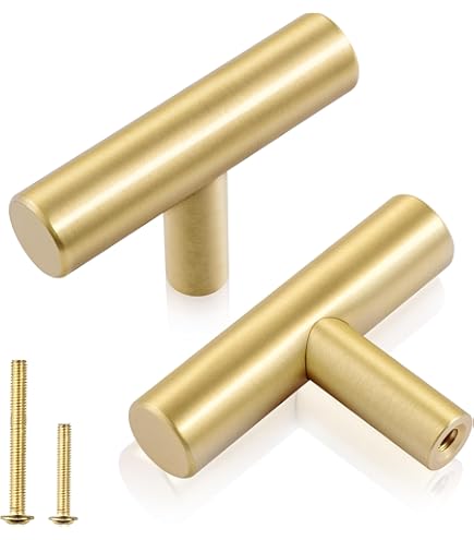 Dannisly Cabinet Knobs Gold Drawer Ring Pulls 1.57" Diameter Single Hole Zinc Alloy Round Cabinet Handles Bathroom Cabinet Hardware, Pack Of 2 - View #10