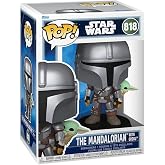 Funko Pop! Star Wars: Mandalorian &amp; Grogu - Grogu'lu Mandaloryalı - Koleksiyonluk Vinil Fig&uuml;r - Hediye Fikri - Resmi &Uuml;r&uuml;n - &Ccedil;