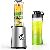 HadinEEon Smoothie Mixer mit 3 Modus,Mini Standmixer, Elektrischer Entsafter aus Edelstahl für Smoothie, Shakes, Eis und Tief