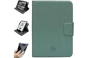 ZHAOCO Funda Universal Desmontable para 6'' New Kindle 2024/2022, Kobo Nia/Clara 2E / Clara HD, Ligero Cubierta de protección Múltiples ángulos de visión - Azul Claro