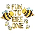 Atpata Funky Fun To Bee One 1st Birthday Party Celebration Honey Bee theme Foil Balloons
