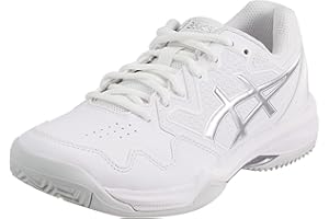 ASICS Women's Gel-Dedicate 7 Clay Trainers, White Pure Silver, 8 UK