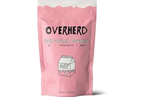 Overherd Powdered Oat Milk - Makes 4 Litres - Plant Based Creamer for Tea & Coffee - Gluten-Free, Dairy Free & Vegan Dried Oat Milk for Travel, Camping & Everyday Use