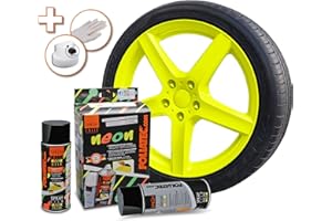 Foliatec 2094 Pellicola Spray, Giallo fosf 1 x 400 ml Fondo, Mehrfarbig, Set di 2