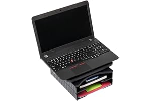 Mind Reader FILSWIV2-BLK Top File Folder Sorter, 360 Swivel Document Holder, Paper Organizer for Office, Home, Classroom, Black 2 Animal